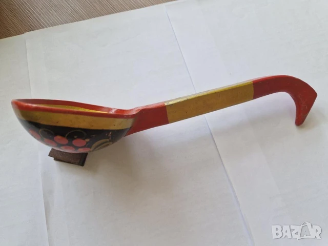 Декоративна руска лъжица в стил Хохлома, снимка 3 - Други ценни предмети - 50749056