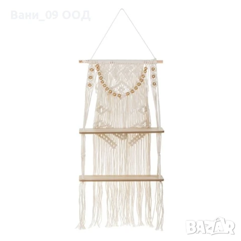 Висяща етажерка в бохо стил, снимка 2 - Етажерки - 50757831