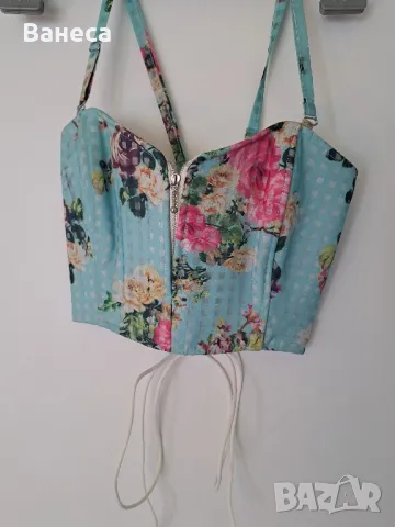 Дизайнерски топ/корсет-нов