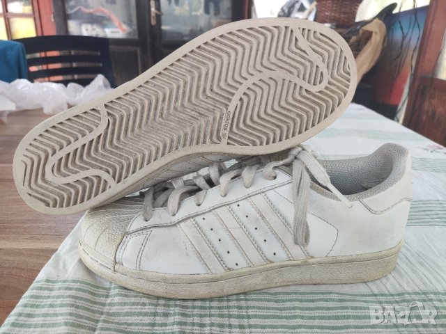 кожени маратонки Adidas Superstar Foundation B23641, снимка 6 - Детски маратонки - 42961471