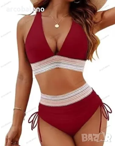 Дамски бански костюм от две части, 9цвята , снимка 9 - Бански костюми - 49944313