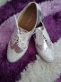 Есенни бели дамски стилни  обувки със връзки , снимка 4