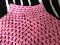 розово плетено пончо с ресни, снимка 5