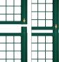 Градинска врата (единична), 105 х 166 см, зелена GN17GD02, снимка 3
