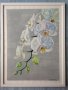 Бяла орхидея #бялаорхидея #цветя #красота #оригинал #акварелнакартина, снимка 1 - Картини - 27853475