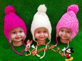 НОВА зимна шапка, снимка 1 - Бебешки шапки - 26874570