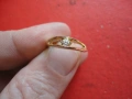 Позлатен пръстен с камък 1, снимка 5