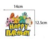 Покемон Pokemon Пикачу Happy Birthday картонен топер табела надпис украса за торта рожден ден парти 