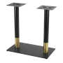 Крак за маса квадрат/кръг и правоъгълна-черно със злато,сиво с дърво, снимка 12