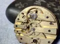 МЕХАНИЗЪМ с РИМСКИ ПОРЦЕЛАНОВ ЦИФЕРБЛАТ от СТАР РЯДЪК МОДЕЛ ШВЕЙЦАРСКИ ДЖОБЕН ЧАСОВНИК 49689, снимка 15
