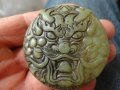 ГРАВИРАН ЕСТЕСТВЕН НЕФРИТ С ИЗОБРАЖЕНИЕ НА ДРАКОН ЗМЕЙ ЗВЯР ЧУДОВИЩЕ, снимка 5