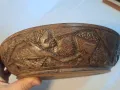 африканска дърворезбована чиния масив   18/2, снимка 4