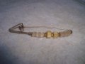 СТАРИННА АР НУВО СРЕБРИСТА ФИБУЛА ЯРТ ИГЛА с ОПУШЕН ПЛАНИНСКИ КРИСТАЛ и МЪНИСТА 8562, снимка 7