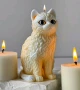 3D Котка коте голям силиконов молд форма смола шоколад смола гипс свещ декор, снимка 3