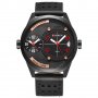 Мъжки часовник, черен, DUAL TIME, с дата, снимка 1 - Мъжки - 27721277