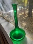 Невероятна голяма зелена кана гарафа декантер, снимка 2