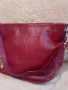 Червена италианска чанта естествена кожа , снимка 1