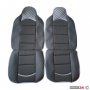 Комплект Универсални Калъфи за Седалки за МПС 2/два/броя к-т Черно със Сиво /31035, снимка 1