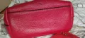 Червена чанта от естествена кожа , снимка 9