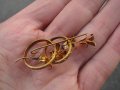 СТАРА ПОЗЛАТЕНА БРОШКА, снимка 5