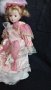 Ретро  порцеланова кукла на стойка ,винтидж 30см, снимка 10