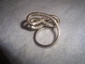 КРАСИВ СРЕБЪРЕН СКЪПОЦЕНЕН АРТ ПРЪСТЕН РОДИРАНО СРЕБРО 925 с ФАСЕТИРАНИ ЦИРКОНИ 32580, снимка 8