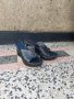 НОВИ черни дамски чехли на платформа, естествена кожа 37 номер