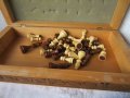 Голяма Луксозна дървена кутия за игра на шах с дърворезба, снимка 13