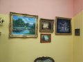 Изключителна антикварна голяма авторска картина масло върху платно , снимка 12