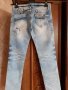 Дънки ELEVEN JEANS с Бродерия и Паети декорация НОВИ,избелени ефекти-уникален модел, снимка 4