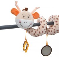 Детски плюшен жираф спирала с гризалки 30см, снимка 2 - Плюшени играчки - 39179271