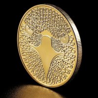 1 Биткойн цент Орел / 1 Bitcoin cent Eagle - Gold, снимка 5 - Нумизматика и бонистика - 38044738