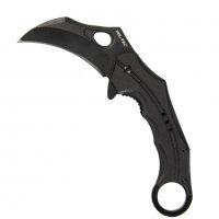 Нож Карамбит G10 черен, снимка 1 - Ножове - 34700976