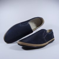 Обувки мъжки от естествена кожа-0601щ-син, черен, снимка 4 - Официални обувки - 14255013