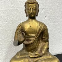 Уникална стара бронзова Буда / будизъм. №4777, снимка 2 - Други ценни предмети - 43073429