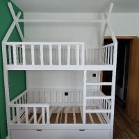 Двуетажно детско легло тип къщичка, снимка 9 - Други стоки за дома - 40436960