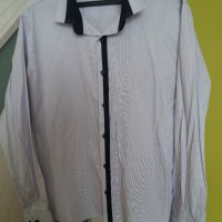 Мъжка риза дълъг ръкав LUSI 41-42 памук, снимка 3 - Ризи - 33537371