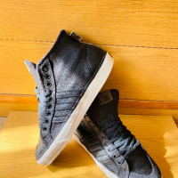 Adidas  NIZZA highs black leather  ,  номер 43, 1/3, снимка 4 - Кецове - 44864003