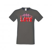 Мъжка тениска Свети Валентин Love 2, снимка 4 - Тениски - 35649893