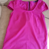 Тениска блузка Zara фуксия лилав, снимка 8 - Тениски - 32303488