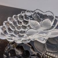 Кристална фруктиера/ бонбониера Walther Glas с форма на грозде, снимка 3 - Декорация за дома - 44872814