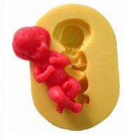 Голо бебе силиконов молд форма калъп фондан гипс калъп, снимка 1 - Форми - 36816142