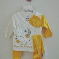 Комплекти за бебе от органичен памук, 5 части , снимка 3 - Комплекти за бебе - 39485860