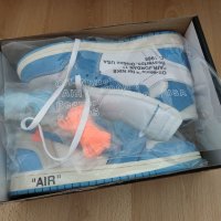 Nike Air Jordan 1 High Off White размер 43 номер Обувки Кецове Off-White Нови Оригинални , снимка 1 - Маратонки - 37561617