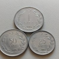 лот монети Турция - 3 броя, снимка 2 - Нумизматика и бонистика - 39407992
