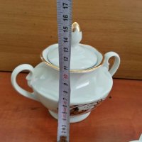 руски  порцелан чайник  захарница латиера , снимка 8 - Антикварни и старинни предмети - 27021724