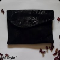 Комплект дамска чанта + портфейл от естествена кожа, снимка 5 - Чанти - 20852632