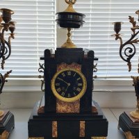 Антикварен каминен часовник , снимка 2 - Антикварни и старинни предмети - 34829158