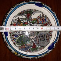 Старинен керамичен пепелник Светите земи, снимка 2 - Антикварни и старинни предмети - 27916557