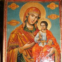 Икона на Дева Мария с Младенеца, снимка 2 - Икони - 22667772
